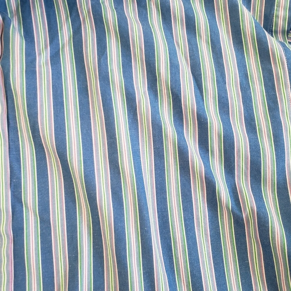 Polo Ralph Lauren Curham Classic Fit Button Front Long Sleeve Striped Size 16 L